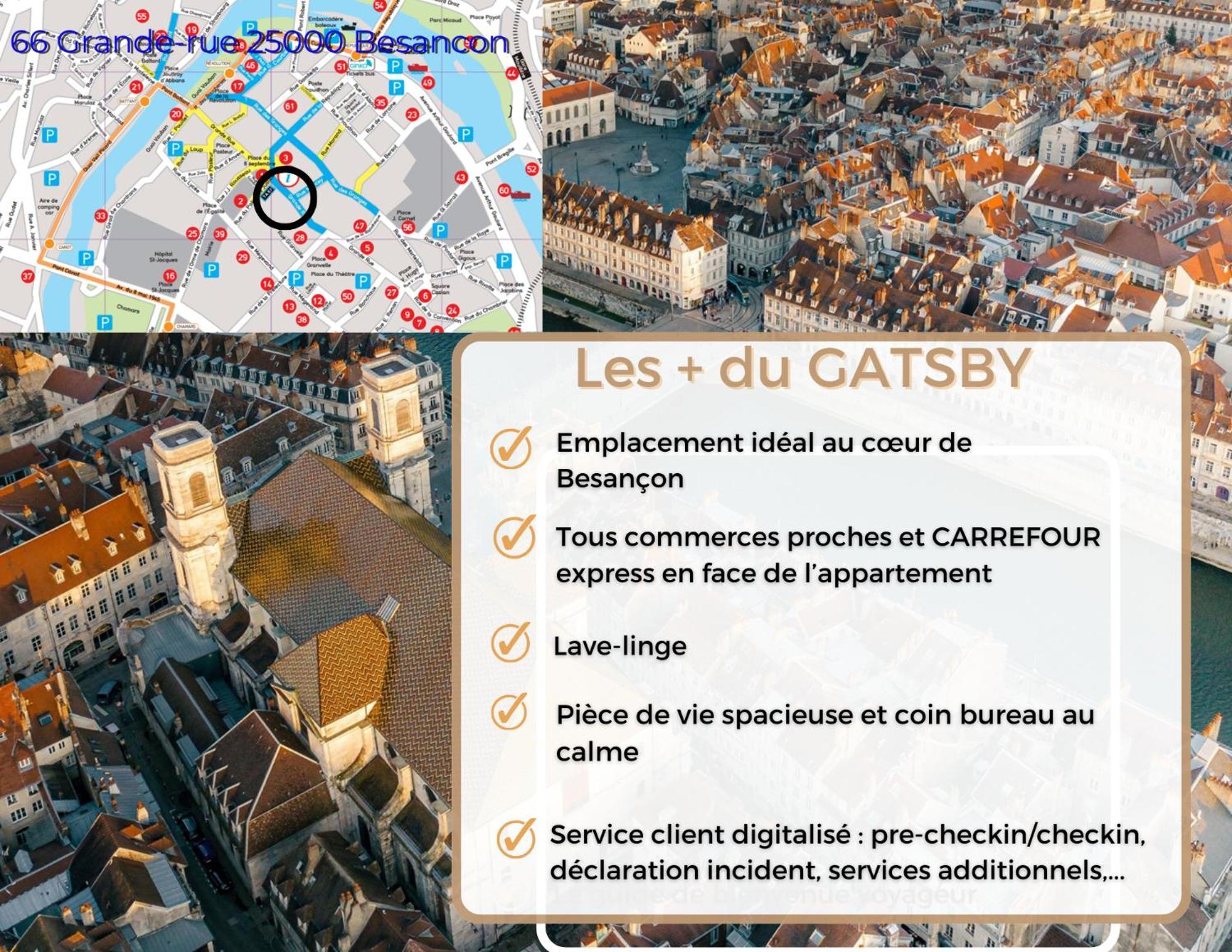 Hypercentre Calme - Le Gatsby - Coconhome Besançon Exteriör bild